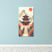 Buddhistischer Tempel Leinwanddruck (Insitu (Holzboden))