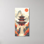 Buddhistischer Tempel Leinwanddruck (Vorderseite)