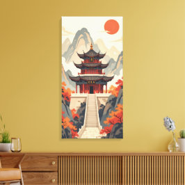 Buddhistischer Tempel Leinwanddruck
