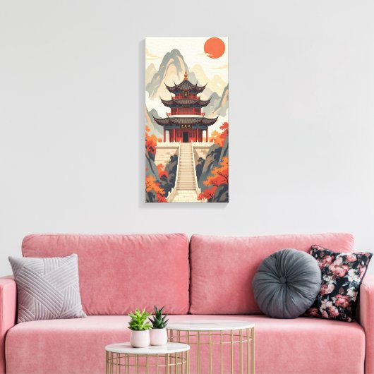 Buddhistischer Tempel Leinwanddruck (Insitu (Wohnzimmer))