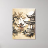 Buddhistischer Tempel Leinwanddruck (Vorderseite)