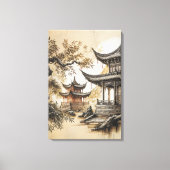Buddhistischer Tempel Leinwanddruck (Vorderseite)