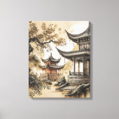 Buddhistischer Tempel Leinwanddruck (Vorderseite)