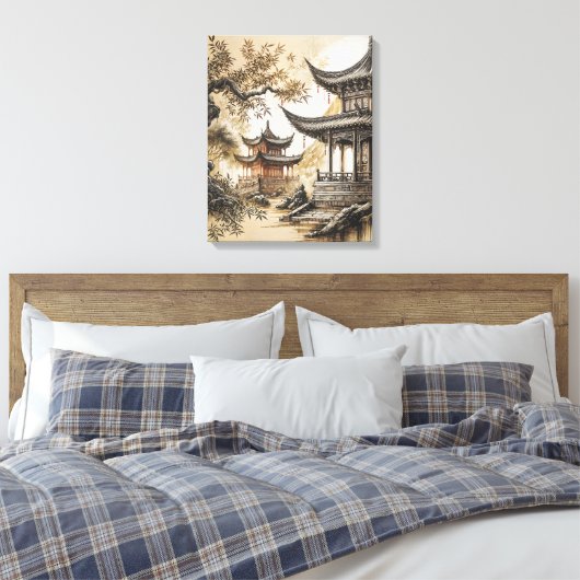 Buddhistischer Tempel Leinwanddruck (Insitu (Schlafzimmer))