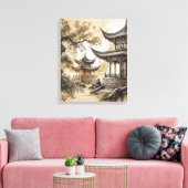 Buddhistischer Tempel Leinwanddruck (Insitu (Wohnzimmer))