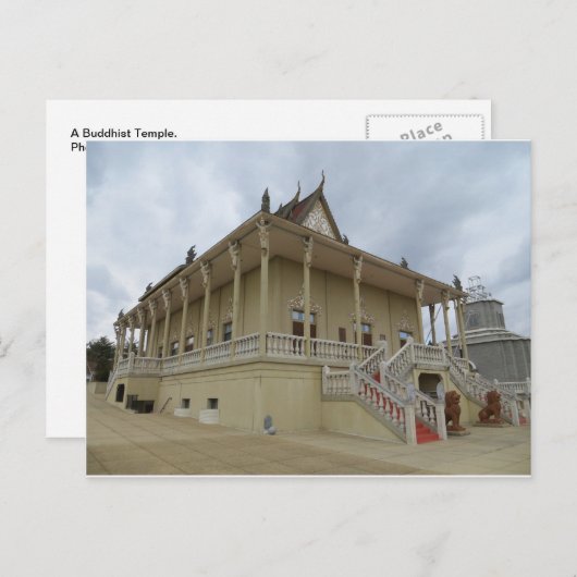 Buddhistischer Tempel Postkarte (Vorne/Hinten)