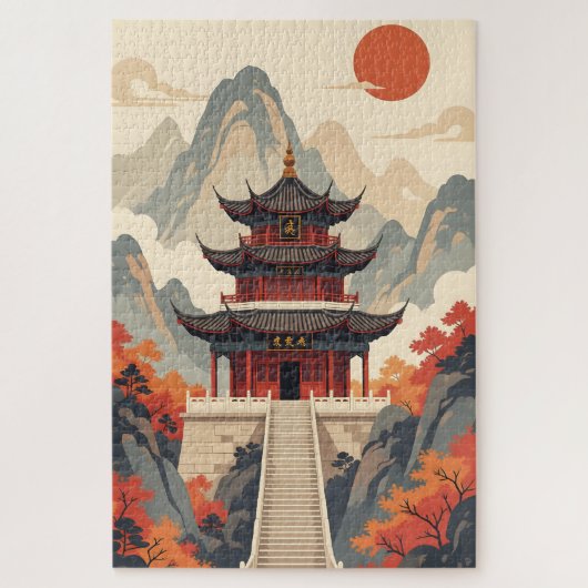Buddhistischer Tempel Puzzle (Vertikal)