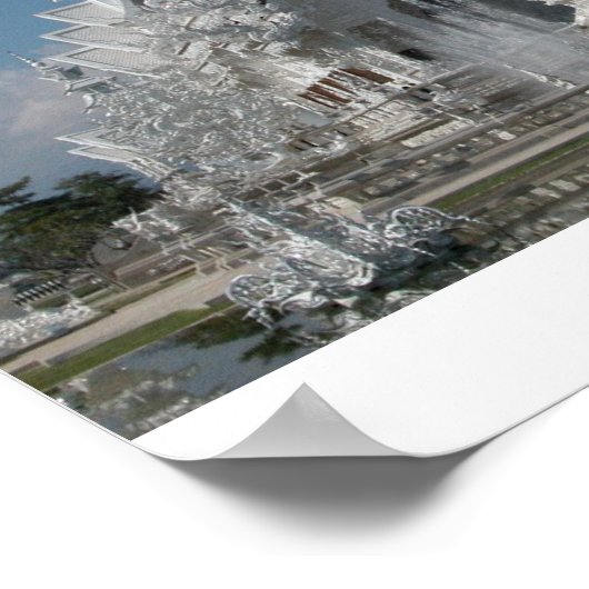 Buddhistischer Tempel Thailand Poster (Ecke)