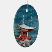 Buddhistischer Tempel Traditionelle Weihnachten Keramik Ornament (Rechts)