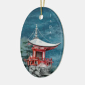 Buddhistischer Tempel Traditionelle Weihnachten Keramik Ornament (Links)