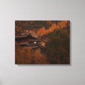 Buddhistischer Tempel Wrapped Canvas Leinwanddruck (Vorderseite)