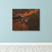 Buddhistischer Tempel Wrapped Canvas Leinwanddruck (Insitu (Holzboden))