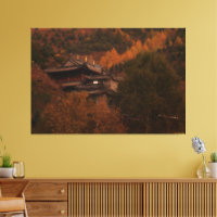 Buddhistischer Tempel Wrapped Canvas