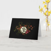 Buddhistisches Blumenom Karte (Gelbe Blume)