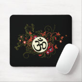 Buddhistisches Blumenom Mousepad (Mit Mouse)