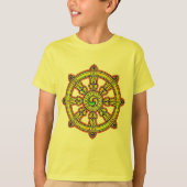 Buddhistisches Dharma Chakra T-Shirt (Vorderseite)