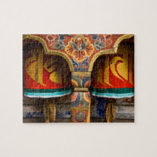Buddhistisches Gebet Rolle, Bhutan Puzzle