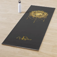 Buddhistisches Heiliges Symbol Om in Gold