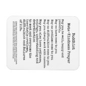 Buddhistisches Meta-Kindness-Gebet Magnet (Horizontal)