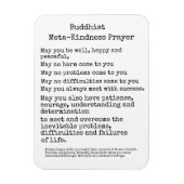 Buddhistisches Meta-Kindness-Gebet Magnet (Vertikal)