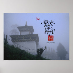 Buddhistisches monastary in Sikkim Poster