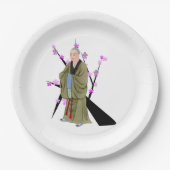 Buddhistisches Mönchspapier Pappteller (Vorderseite)