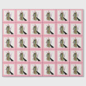 Buddhistisches Mönchswrapping Paper Geschenkpapier (Flach)
