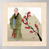 Buddhistisches Monk-Poster Poster (Vorne)