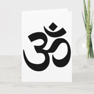 Buddhistisches Om-Symbol Karte