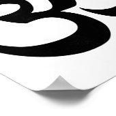 Buddhistisches Om-Symbol Poster (Ecke)