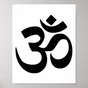 Buddhistisches Om-Symbol  Poster