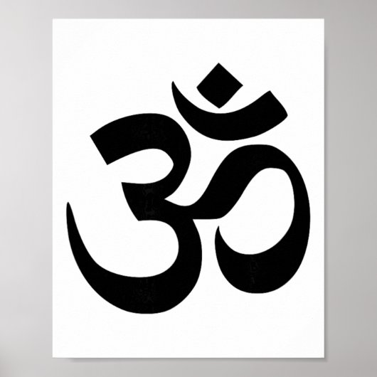 Buddhistisches Om-Symbol Poster (Vorne)