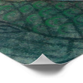 Buddhistisches Poster Kuan Yin & Zen Dragon Buddha (Ecke)