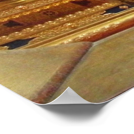 Buddhistisches Schreckenposter Poster (Ecke)