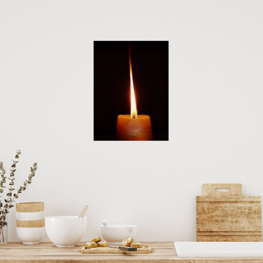 Buddhistisches SGI-Poster mit Lotus Candle und NMR Poster (Küche)