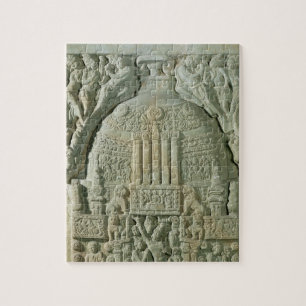 Buddhistisches stupa, Nagarjunakonda (Kalkstein) Puzzle