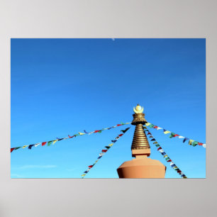 Buddhistisches Stupa Poster