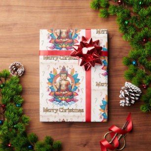 Buddhistisches Weihnachten Geschenkpapier