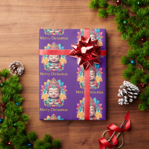 Buddhistisches Weihnachten Geschenkpapier