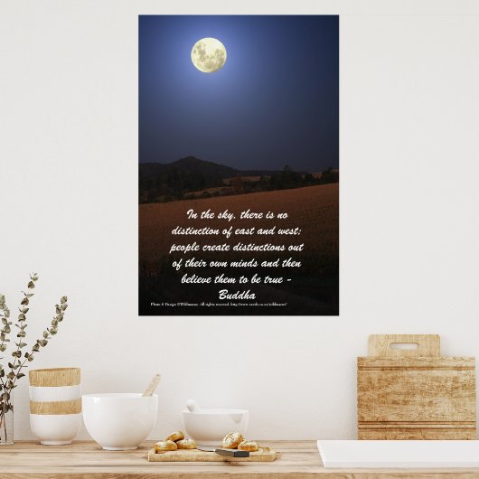 buddhistisches Zitatposter Poster (Küche)