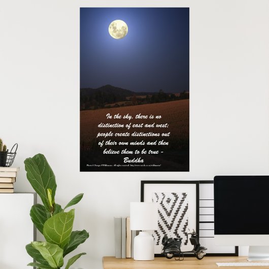 buddhistisches Zitatposter Poster (Heimbüro)
