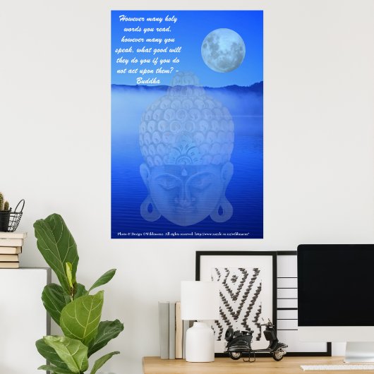 buddhistisches Zitatposter Poster (Heimbüro)
