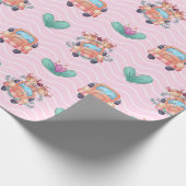 Buddies Liebe LKW-Muster Geschenkpapier (Ecke)