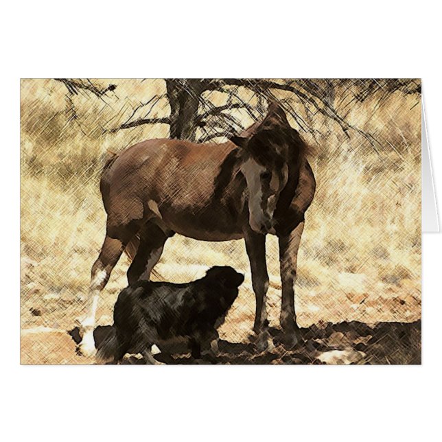 Buddies Pferd & Hund (Vorderseite (Horizontal))