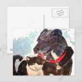 Buddies Postkarte (Vorne/Hinten)