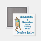 Budding Artist Custom Magnet MM27N (Vorderseite/Rückseite)