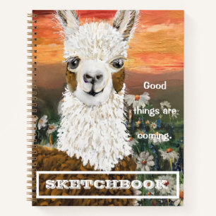 Budding Artist Sketchbook Mama Llama Spiral Notizblock