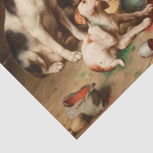 Budding Artists von Carl Reichert Seidenpapier (Ausschnitt)