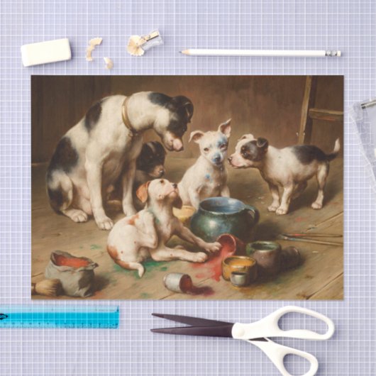 Budding Artists von Carl Reichert Seidenpapier (Handwerk)