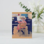 Budding Piano Diva Postkarte (Stehend Vorderseite)